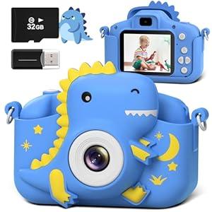 GREENKINDER Kids Camera, Toddler Camera for Boys Girls, Toys Gifts for Christmas Birthday Boys Girls Kids 3-9 Year Old Digital Video Camera with 32GB TF Card