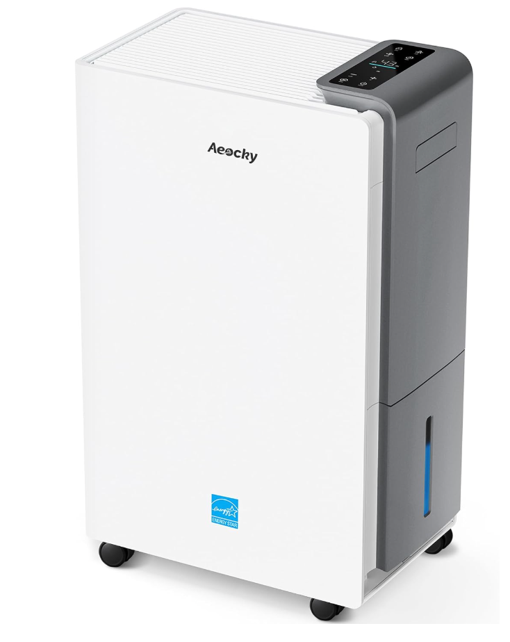 AEOCKY 5500 Sq.Ft Energy Star Most Efficient 2025 Dehumidifier Max 80Pint/D
Dehumidifier with Drain Hose for Basement, Home, Bedroom, Bathroom, Intelligent Humidistat