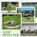 20Pcs Garden Edging Border Landscape Edging Lawn Garden Fence Decorative Landscape Border 20Ft Length Landscaping with 20 Pcs Stakes for Lawn Flower Bed Yard White