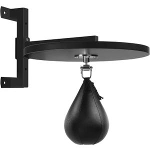 Hardwood Speed Bag Platform kit with Adjustable Mount and Swivels for Boxing Training, Workout