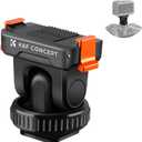 K&F Concept Cold Shoe Action Camera Magnetic Quick Mount Holder, Tripod Mount for DJI Osmo Action 5 Pro Hot Shoe Camera Adapter with 1/4" Screw Hole for Osmo Action 3/4 DSLR Photography Accessories