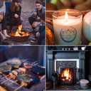 Butane Lighter Torch Long Jet Flame Windproof Lighter with Visual Fuel Window for Fireplace Kitchen Grill BBQ Camping, Black (No Butane Included)