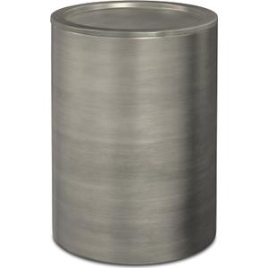 SIMPLIHOME Corbin Industrial 16 Inch Wide Metal Side Table in Antique Silver, Fully Assembled, For the Living Room and Bedroom