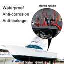 XHF UL Listed 1/4 Inch 82Ft 3:1 Waterproof Heat Shrink Tubing Marine Grade Wire Cable Adhesive Lined Tube Insulation Seal Against Moisture Corrosion and Air Leakage Black