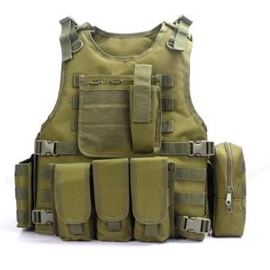 YAKEDA Outdoor Tactical Airsoft Vest Adjustable Fit Adult (40, Green)