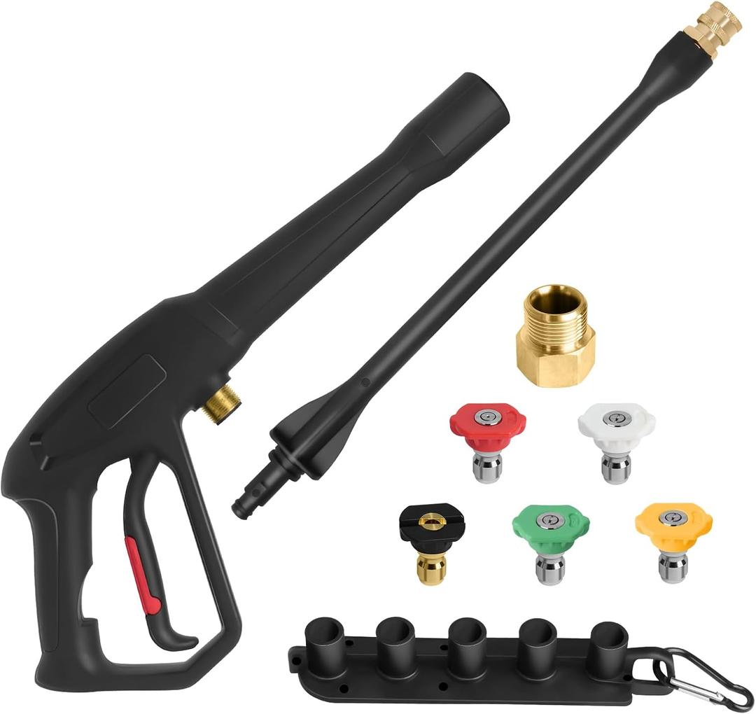 Pressure Washer Spray Gun, for Ryobi Pressure Washer Gun, with Jet Wand and 5 Spray Nozzles