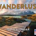 Wanderlust Calendar 2026 Beautiful Landscape Monthly Wall Calender 12 Month | American Made In The USA