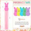 5 Pcs Bunny Easter Party Decoration Easter Decorations Outdoor with Tassels Easter Bunny Hanging Decorations Easter Banner for Home Wall Porch Lawn Yard Garden Decor (Multi Color)