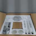 Crystal Chandelier 6 Lights Clear K9 Crystal Luxury Interior Decoration Ceiling Light E12 Bulbs Crystal Pendant Lighting Fixture for Dining Room, Living Room, Bedroom (6 Lights)