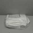 Barossa Design Long Shower Curtain with 78 inch Height, Fabric, Waffle Weave, Hotel Luxury Spa, Water Repellent, Machine Washable, 230 GSM Heavy Duty, White Pique Pattern Decorative Bathroom Curtain