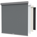 Cordless Blackout Roller Shades for Windows with Valance, Thermal Insulated UV Blocking Fabric, Cordless Window Blinds for Bedroom & Living Room, Easy Install, 28" W x 72" H, Grey