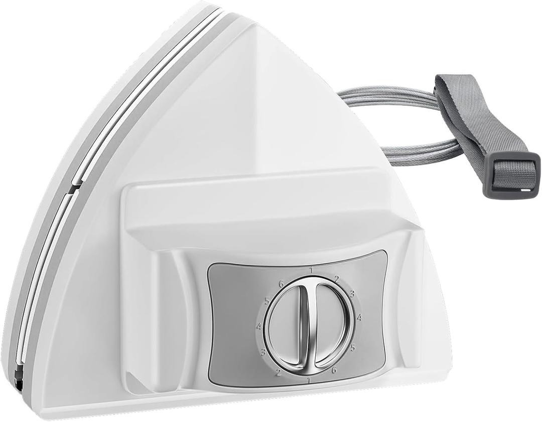 Magnetic Window Cleaner Tool Glass Wiper, Adjustable Magnet Window Washer, Double-Sided Windows Cleaning Brush for High-Rise Single/Double Glazed Windows Thickness 0.2''-1.4''(5-35mm)