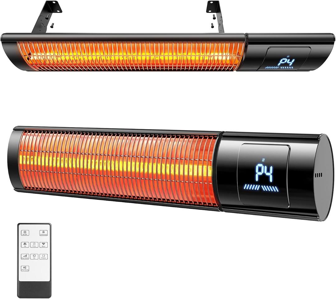 1500W Outdoor Electric Infrared Heater for Garage Patio Porch & Backyard