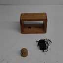 Bamboo Charging Station for Multiple Devices, 15W Fast Wireless Charger Night Light with 3 Color & 4 Adjustable Brightness, Night Stand Charger Station for iPhone/iWatch/AirPods/Samsung with Adapter