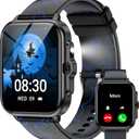 Smart Watch for Kids Boys Age 5-12, Ai Functions Games HD Touch Screen Watches with Video Camera Music Player Pedometer Heart Rate Sleep Tracker Christmas Birthday Gifts for Boys (Black, 1.85")