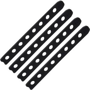 Impresa Bike Rack Rubber Straps for Cradle - Black Pack of 4 Compatible with Thule 534 & Replacement Rubber Strap for Bike Rack - Stretch Design & Versatile Carrier Bands