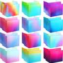 SATINIOR 24 Pcs Privacy Folders for Students, 12 Colors Desk Dividers Classroom Privacy Boards, Testing Dividers for Classroom Bulk, Study Panel for School Teacher Student(Bright Style)