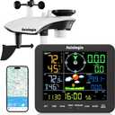 Sainlogic Smart WiFi Weather Stations Wireless Indoor Outdoor SA8 Plus,24/7 AI Weather Forecast by Weatherseed, Home Weather Station with APP/Email Alert, Rain Gauge, 2-Year Data StorageOnly 2.4G