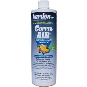 KORDON Copper-AID External Parasite Treatment for Aquarium Fish  Cures Ich, Velvet, and Parasites on Freshwater and Saltwater Fish, 16-Ounces
