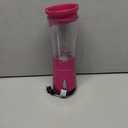 Hamilton Beach Portable Blender for Shakes and Smoothies, 14 Oz BPA Free Travel Cup & Lid, Durable Stainless Steel Blades, Personal Smoothie Blender, Raspberry, 51131G