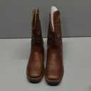 Rollda Boys Cowboy Boots, Kids Cowboy Boots with Square Toe, Girls Cowgirl Western Boots for Toddler/Little Boys/Big Kids 4 Little Kid