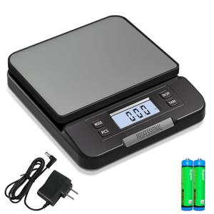 Shipping Scale 66lb Capacity, High Precision Digital Postal Scale with Large LCD Display, Hold/Tare/PCS Counting, 6 Units, Dual Power for Home, Office & Small Business