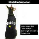 BINGPET Police Dog Shirts,Soft Cotton Puppy Tshirt,Breathable Lightweight Dog Costumes Tank Top Vest,Machine Washable Stretchy Clothes for Small Medium Large Dogs Boy Girl