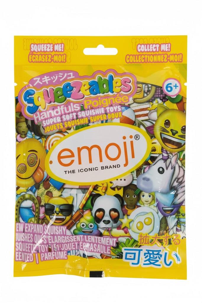 NEW SQUEEZEABLES SLOW EXPAND SQUISHY Emoji. Scented 6+ Ages. Collectible 6 pack