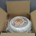 Astercook Ceramic Non-stick Cookware 21 Pcs Pots and Pans Set, Detachable Handle, RV Kitchen Non Stick Cooking Set Removable Handles, Oven Safe, Induction Ready, Stackable, Cream White