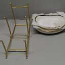 YYW 3 Tier White Fruit Bowl for Kitchen Counter, Ceramic Fruit Stand for Countertop, Home Fruit Rack with Holder, Vegetable Bowl Snacks Nuts Bread Candy Storage