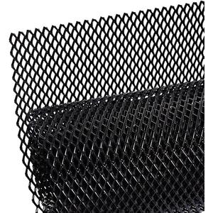 AggAuto Universal 40"x13" Car Grill Mesh - Aluminum Alloy Automotive Grille Insert Bumper Honeycomb Hole 6mm Spacing 2mm, One of the Most Multifunctional Shape Grids 100x33cm Black