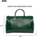 Tote&Carry Apollo 2 Vegan Leather Duffle Bag, TSA-Approved Carry-On for Men & Women, Gold Hardware Weekender for Travel, Gym, or Overnight Use, XL