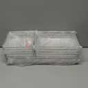 Criusia Drawer Organizer, 10 Pack Large Clear Plast Set, 3 Size Versatile Bathroom and Vanity Organizer Trays, Storage Bins for Makeup, Bedroom, Kitchen Utensils