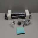 Stair Railing Indoor 4 Feet Hand Rails for Indoor/Outdoor Steps 1.6" Round Porch Railing Wall Mount Aluminum Hand Rails for Indoor Stairs Industrial Staircase Handrails (Black)