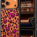 for iPhone 17 Pro Max Case - [6.6 ft Military-Grade Drop Protection] [Anti-Peel Technology] Clear Black TPU Bumper Case with Cute Design(Leopard Print with Skulls)
