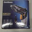 Electric Screwdriver Goldsea 4.2V Cordless Screwdriver 3.5N.m 1500mAh Type-C Charging 10pcs Screwdriver Bits 1/4 Hex Chuck 90/180 deformation handle Forward and reverse adjustment LED Light