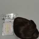 FantaLook Short Straight 60 70s Bowl Cut Funny Wig with Glasses and Mustache for Men Crazy Mushroom Cosplay Wig for Halloween (Dark Brown)