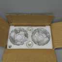 Crystal Wall Sconces Set of 2, Dimmable Wall Sconce with Plug in Cord and Dimmer Matte Black Plug in Wall Lamp Wall Mounted Light with Crystal Shade for Living Room Bedroom Vanity Light Bulbs Included