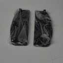 AUFER 2Pcs Motorcycle Front Driver Rider Inserts Floorboards Foot Peg Footrest Footboards Compatible With For Touring Electra Glide Road Glide Road King Softail (Black)