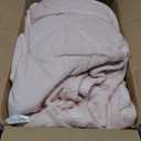 Wemore Minky Dot Weighted Blanket for Adults Queen Size 12 lbs, Soft Cozy Heavy Blanket for Bed and Couch, Breathable Blanket for All-Season with Glass Beads, Pink 60 x 80 inches