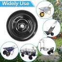 14.5 4.80/4.00-8 Flat-free Solid Tire and Wheel with 3/4 & 5/8 Bearing 3" -6" Centered Hub for Yard Cart Garden Wagon