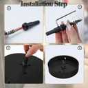 Hole Saw 8-inch Metal Hole Saw Kit Set Bi-Metal Hole Cutter Drill Bit with Sharp Teeth for Drilling Holes in Wood, Plastic, Drywall, PVC Boards