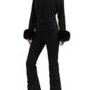 GSOU SNOW Womens Ski Suit One Piece Snowsuit Snowboard Jacket Slim Snow Jumpsuit Faux Fur Ski Outfit Waterproof, S