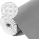 Drawer Liner, Shelf Liners for Kitchen Cabinet Waterproof & Oil-Proof Cupboard Liner Non-Slip Drawer Mat PVC Material Non Adhesive Kitchen Liner for Countertop Gray 17.5 x 236.2 Inches