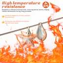 2 x Homoyoyo 4pcs 2462F High Temp Tungsten Wire for Ceramics Kiln Safe Jewelry Firing Tool High for Pottery Tungsten Tools Metal Coil