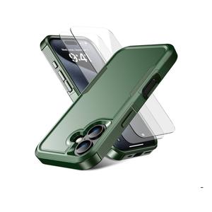 for iPhone 17 Case [Shockproof] [Dropproof] [Heavy Duty Protection] [Pocket-Friendly] Slim & Tough Non-Slip Protective Phone Cover for iPhone17 6.3inch, Teal Green