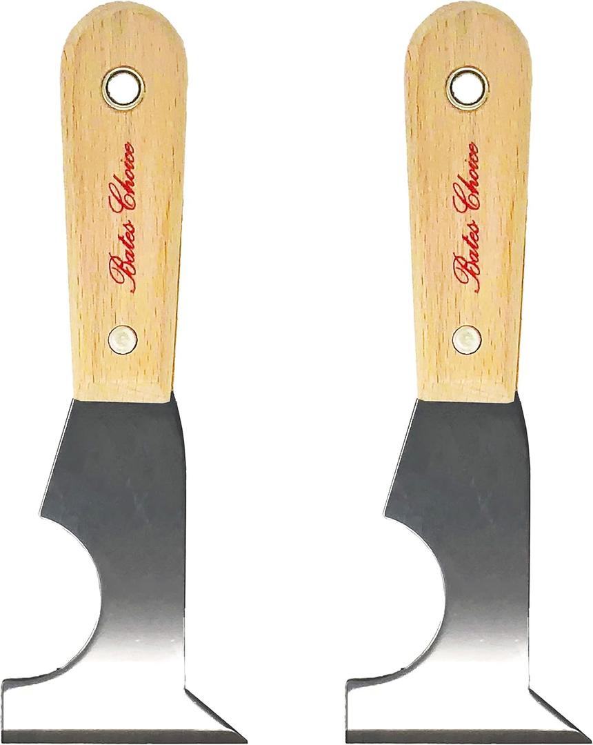 Bates- Paint Scraper, Taping Knife, Pack of 2 Putty Knife Scraper, Scraper, 5 in 1 tools, Spackle Knife, Caulk Removal Tool, Painters Tool, Paint Can Opener, Paint Remover for Wood, Wallpaper Scraper