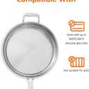 Amazon Basics Stainless Steel Cookware 15-Piece Set, Oven Safe, Induction-Ready, Even Heating, Easy to Clean, Stay-Cool Handles, Pots and Pans, Silver