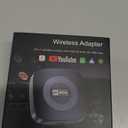 Wireless Carplay Adapter with Netflix/YouTube Ai Box for iPhone & Android Auto Supports TF Card Plug & Play Car Play Video Entertainment Box Fits for OEM Wired CarPlay Cars