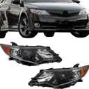 Headlights Front Head Lamps Replacement for Toyota Camry (SE Style) 2012-2014 Projector Headlights Pair Left and Right Side (Passenger Driver Side)